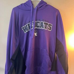 Northwestern Wildcats J America NCAA Purple Black Hoodie‎ Sweatshirt